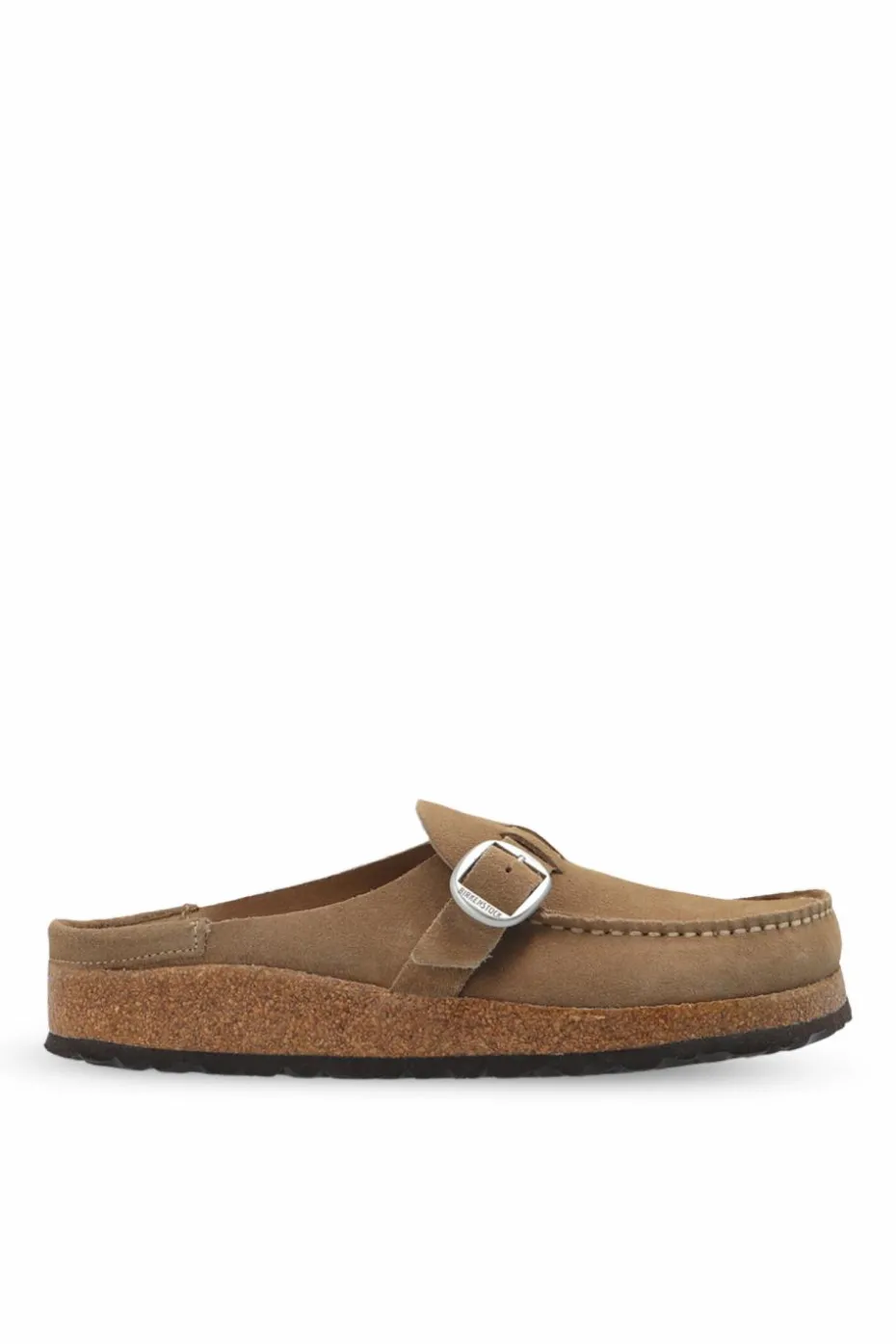 Birkenstock BRĄZOWY Zamszowe klapki ‘Buckley’