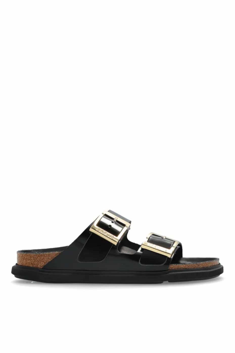 Birkenstock CZARNY Klapki `Arizona Droplet Buckle`