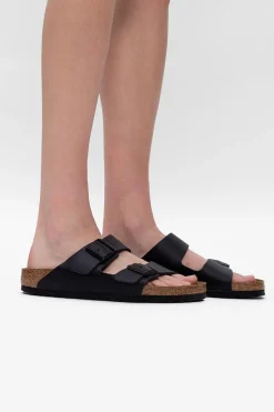 Birkenstock CZARNY Skórzane klapki ‘Arizona BS’