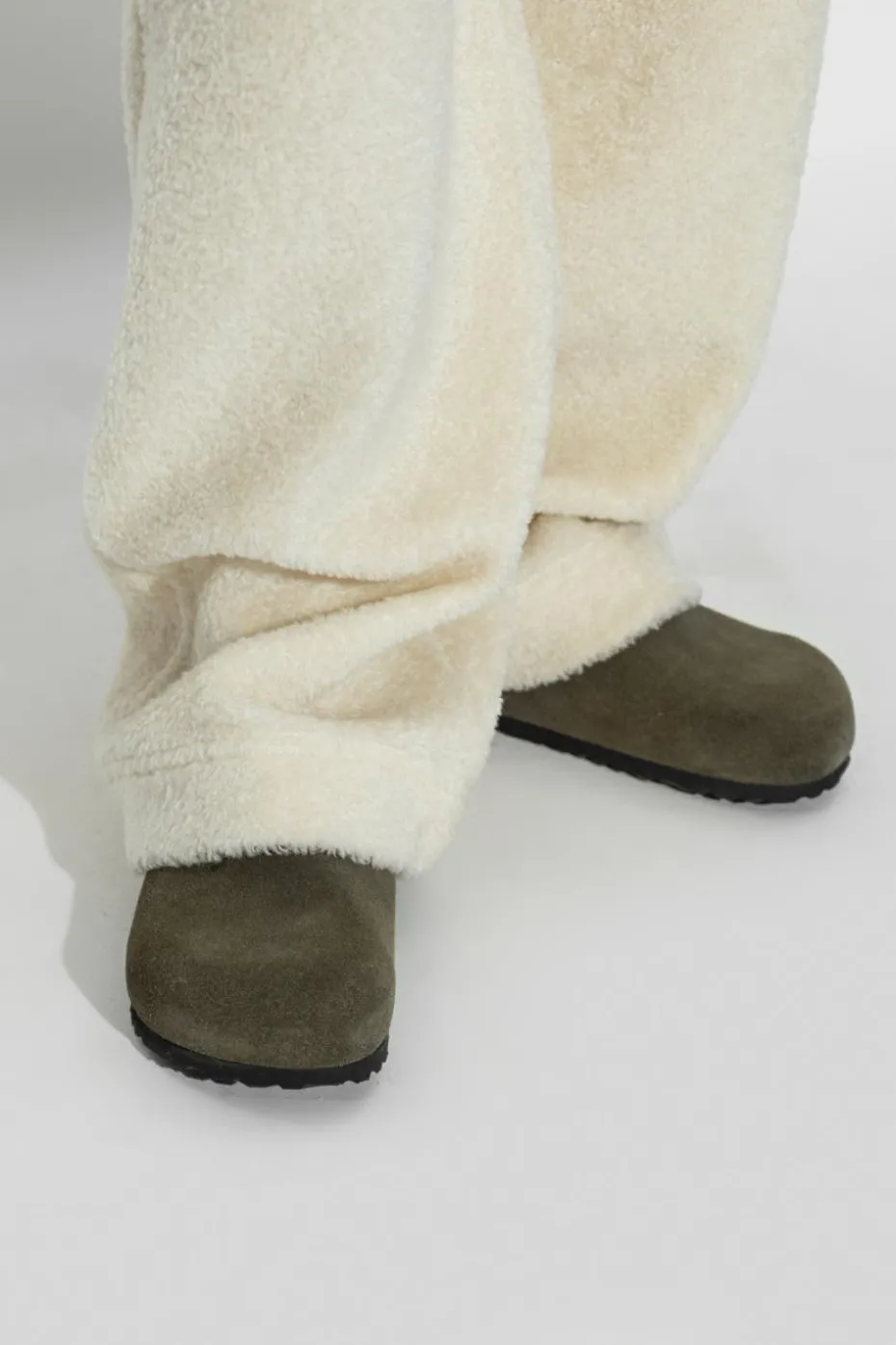 Birkenstock ZIELONY Klapki `Boston Braided`