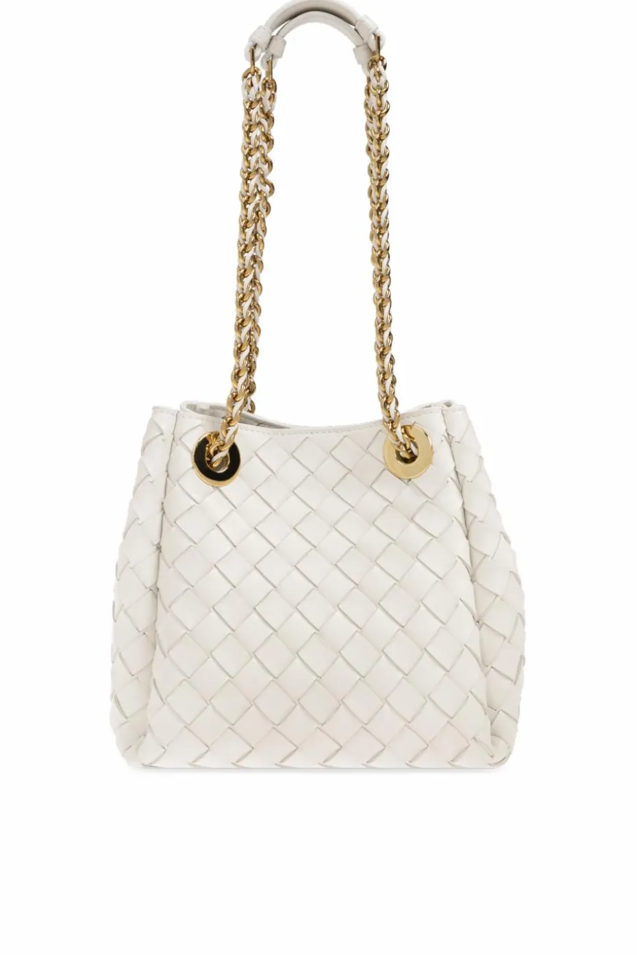 Bottega Veneta BIAŁY Torba na ramię `Parachute Small`