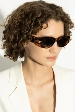 Bottega Veneta BRĄZOWY Okulary przeciwsłoneczne