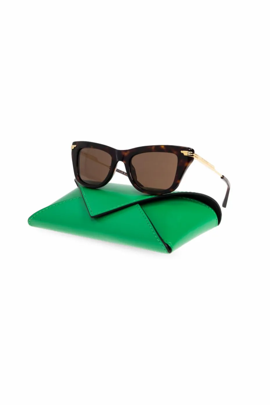 Bottega Veneta BRĄZOWY Okulary przeciwsłoneczne