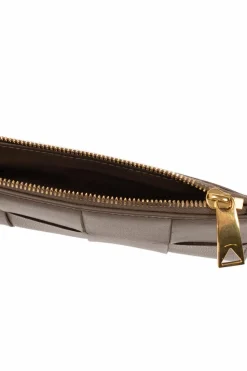 Bottega Veneta BRĄZOWY Skórzane etui na karty