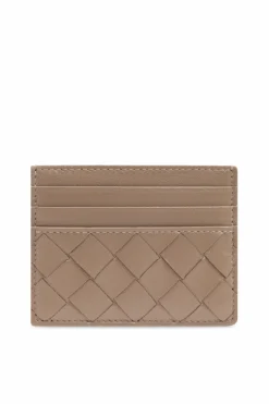 Bottega Veneta BRĄZOWY Skórzane etui na karty