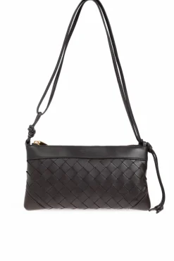 Bottega Veneta BRĄZOWY Torba na ramię `Andiamo`
