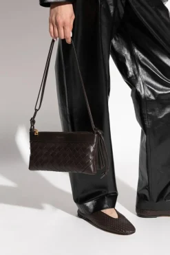 Bottega Veneta BRĄZOWY Torba na ramię `Andiamo`