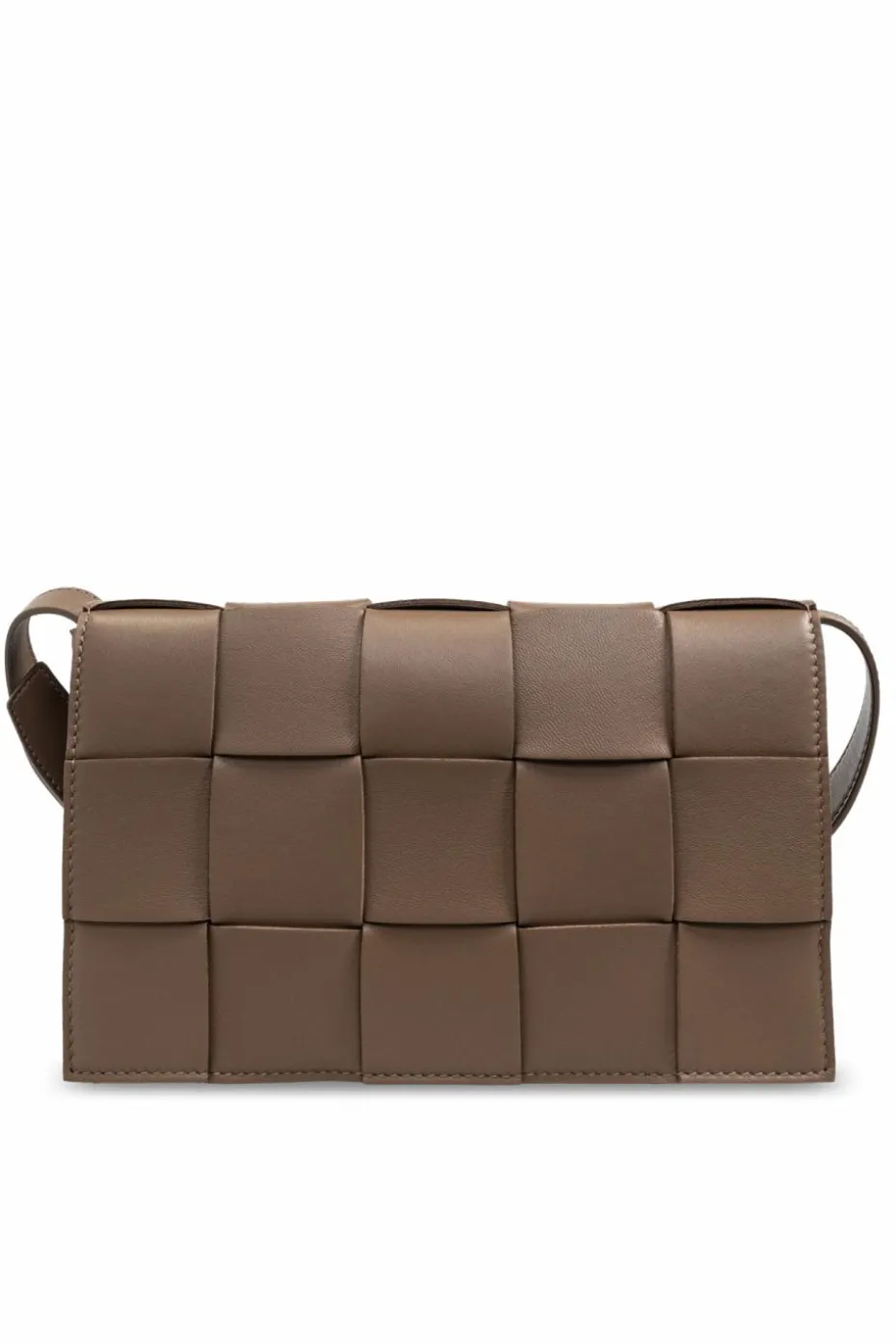 Bottega Veneta BRĄZOWY Torba na ramię ‘Cassette’