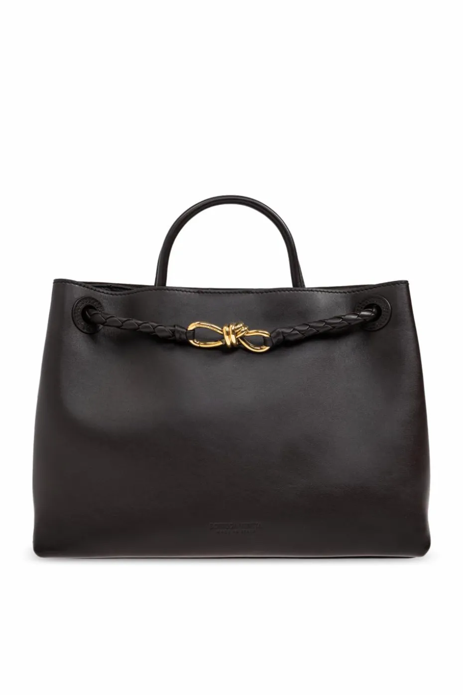 Bottega Veneta BRĄZOWY Torba do ręki `Andiamo Medium`