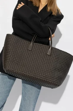 Bottega Veneta BRĄZOWY Torba ‘Cabat Large’ typu ‘shopper’