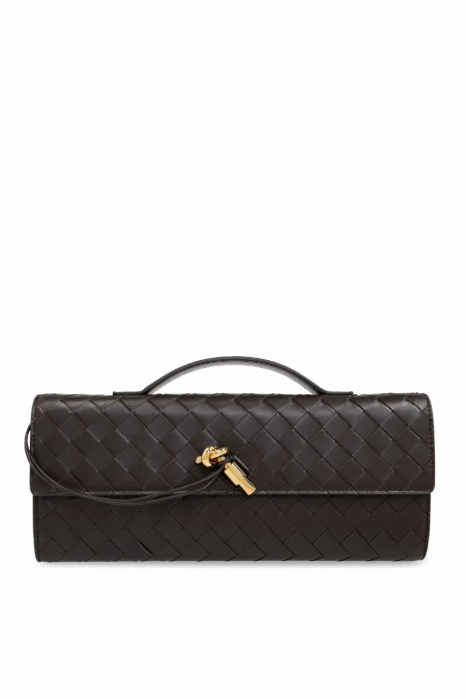 Bottega Veneta BRĄZOWY Torba do ręki `Andiamo`