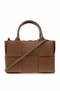 Bottega Veneta BRĄZOWY Torba ‘Arco Mini’ typu ‘shopper’