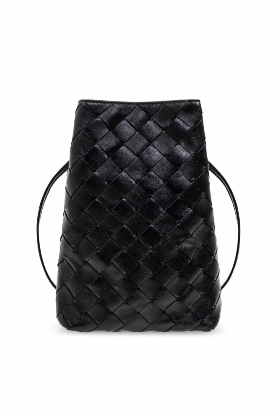 Bottega Veneta CZARNY Etui na telefon na ramię