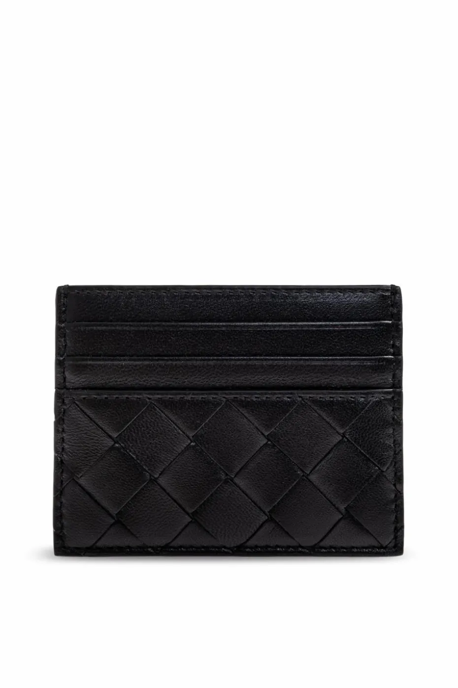 Bottega Veneta CZARNY Skórzane etui na karty