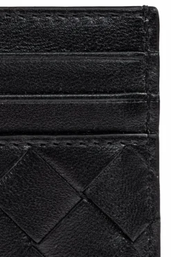 Bottega Veneta CZARNY Skórzane etui na karty