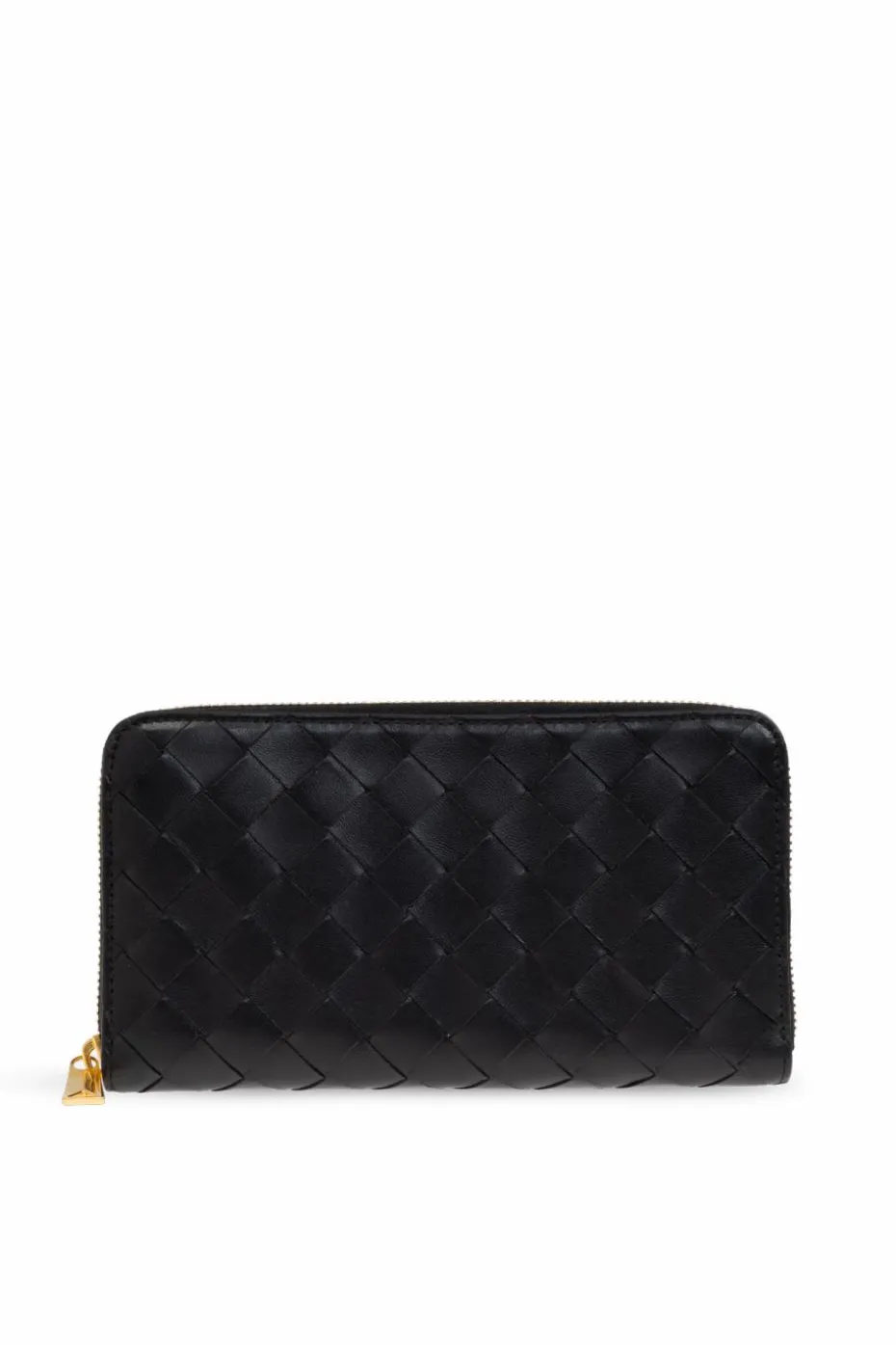 Bottega Veneta CZARNY Skórzany portfel