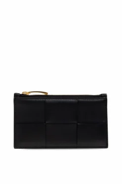 Bottega Veneta CZARNY Skórzane etui na karty