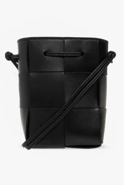 Bottega Veneta CZARNY Torba na ramię ‘Cassette Mini’ typu ‘bucket’