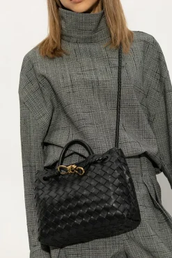 Bottega Veneta CZARNY Torba na ramię ’Andiamo Small’