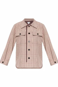 Bottega Veneta CZERWONY Koszula w kratę