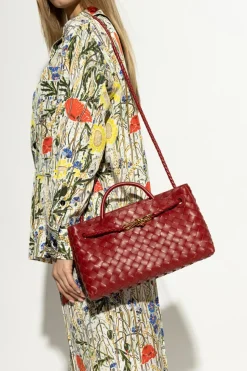 Bottega Veneta CZERWONY Torba do ręki `Andiamo`