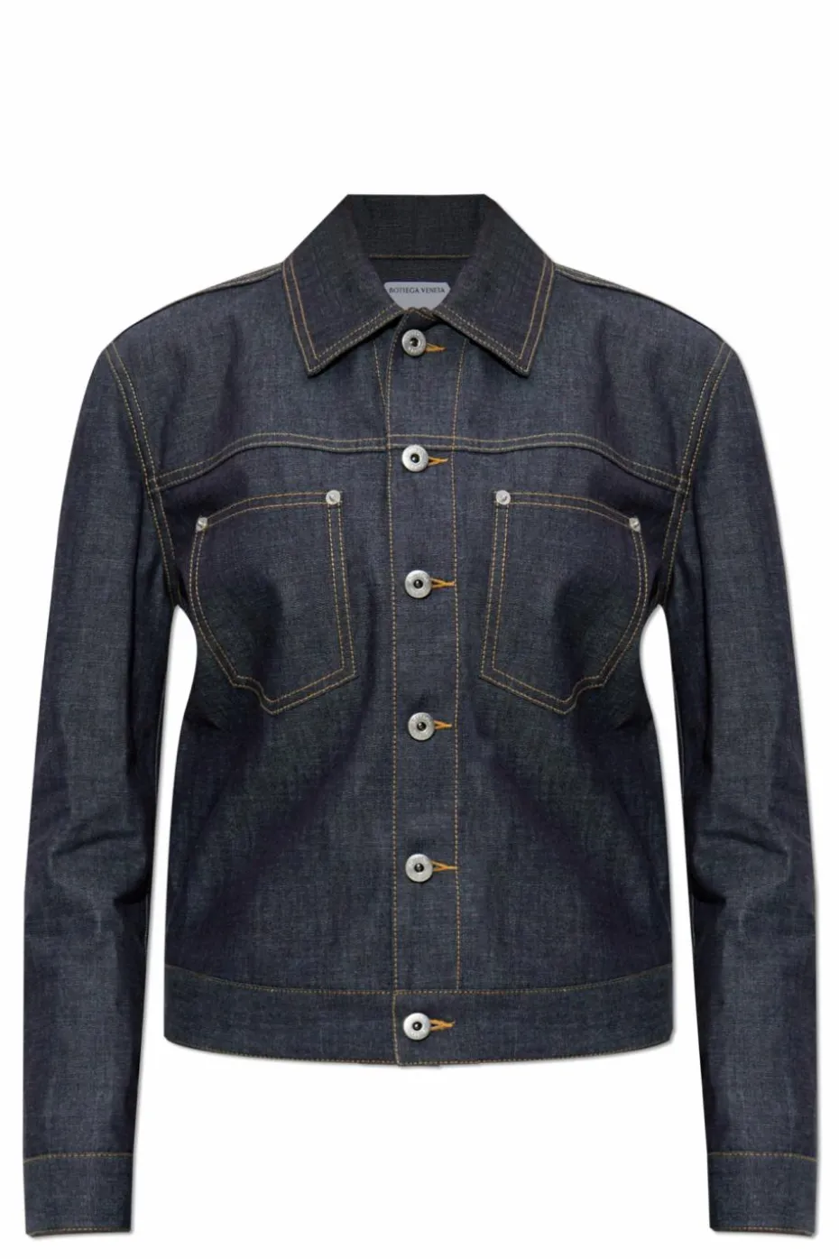 Bottega Veneta GRANATOWY Kurtka jeansowa