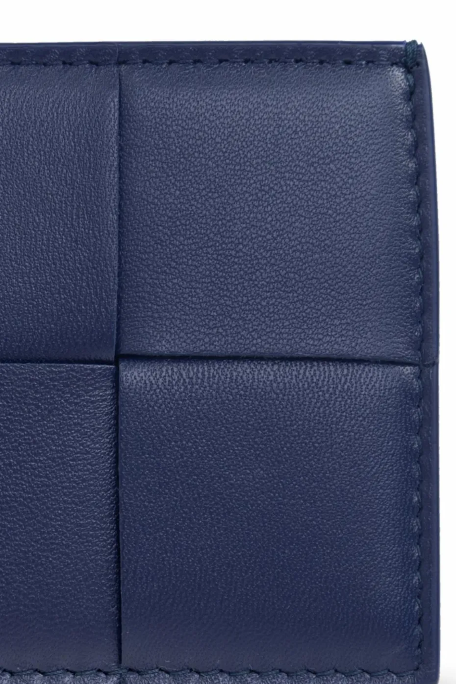 Bottega Veneta GRANATOWY Etui na karty