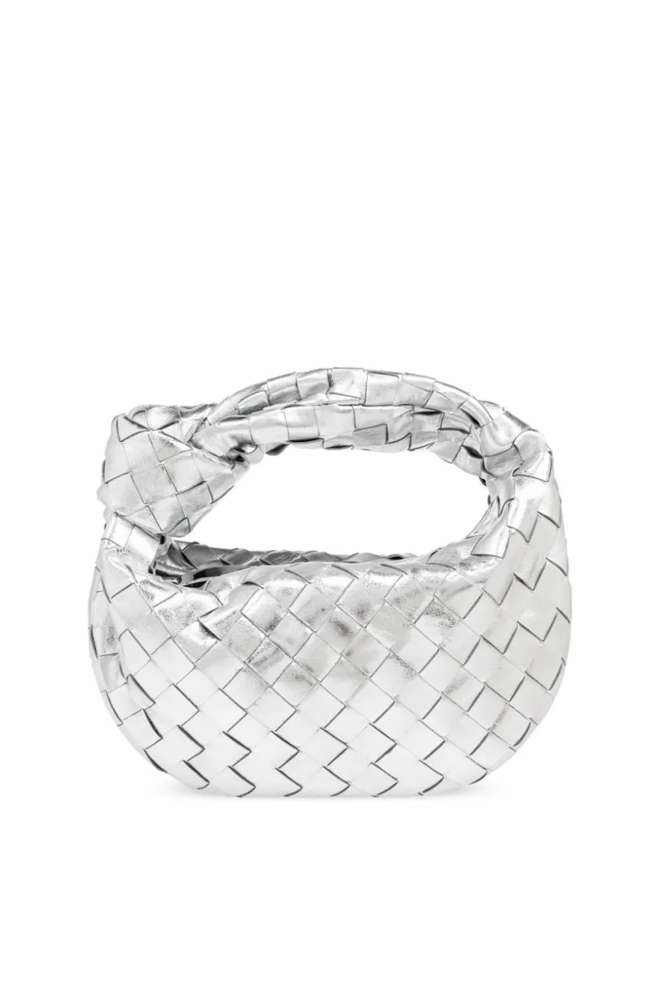 Bottega Veneta SREBRNY Torba do ręki `Mini Jodie`