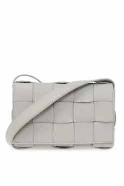 Bottega Veneta SZARY Torba na ramię ‘Cassette Small’
