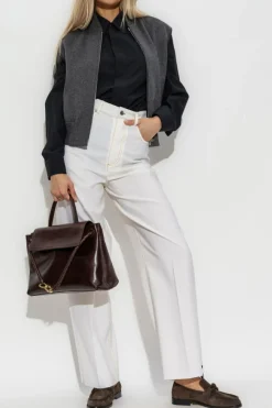 Bottega Veneta SZARY Wełniana kamizelka