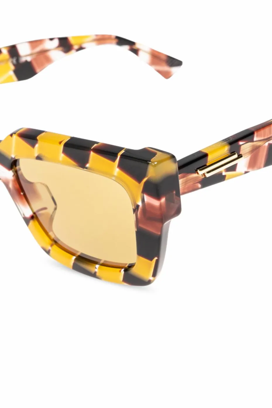 Bottega Veneta ŻÓŁTY Okulary przeciwsłoneczne