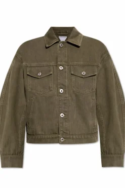 Bottega Veneta ZIELONY Kurtka jeansowa