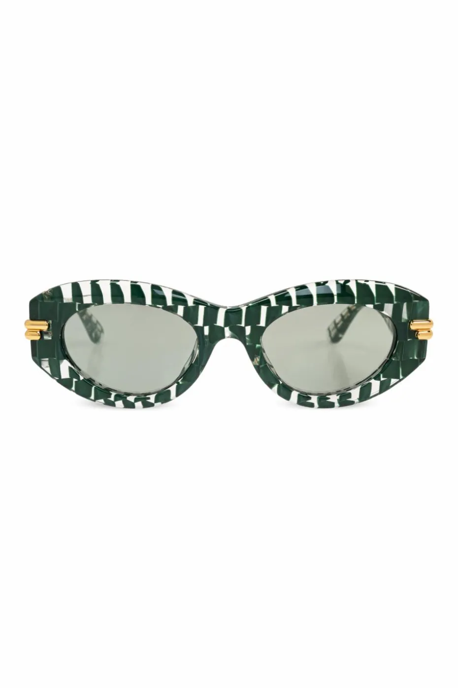 Bottega Veneta ZIELONY Okulary przeciwsłoneczne