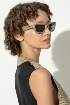Bottega Veneta ZIELONY Okulary przeciwsłoneczne