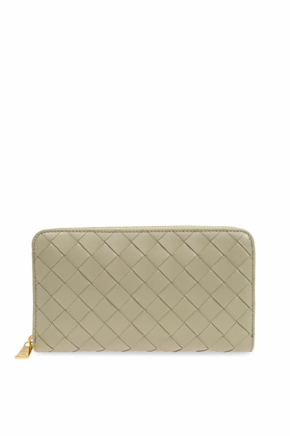 Bottega Veneta ZIELONY Skórzany portfel