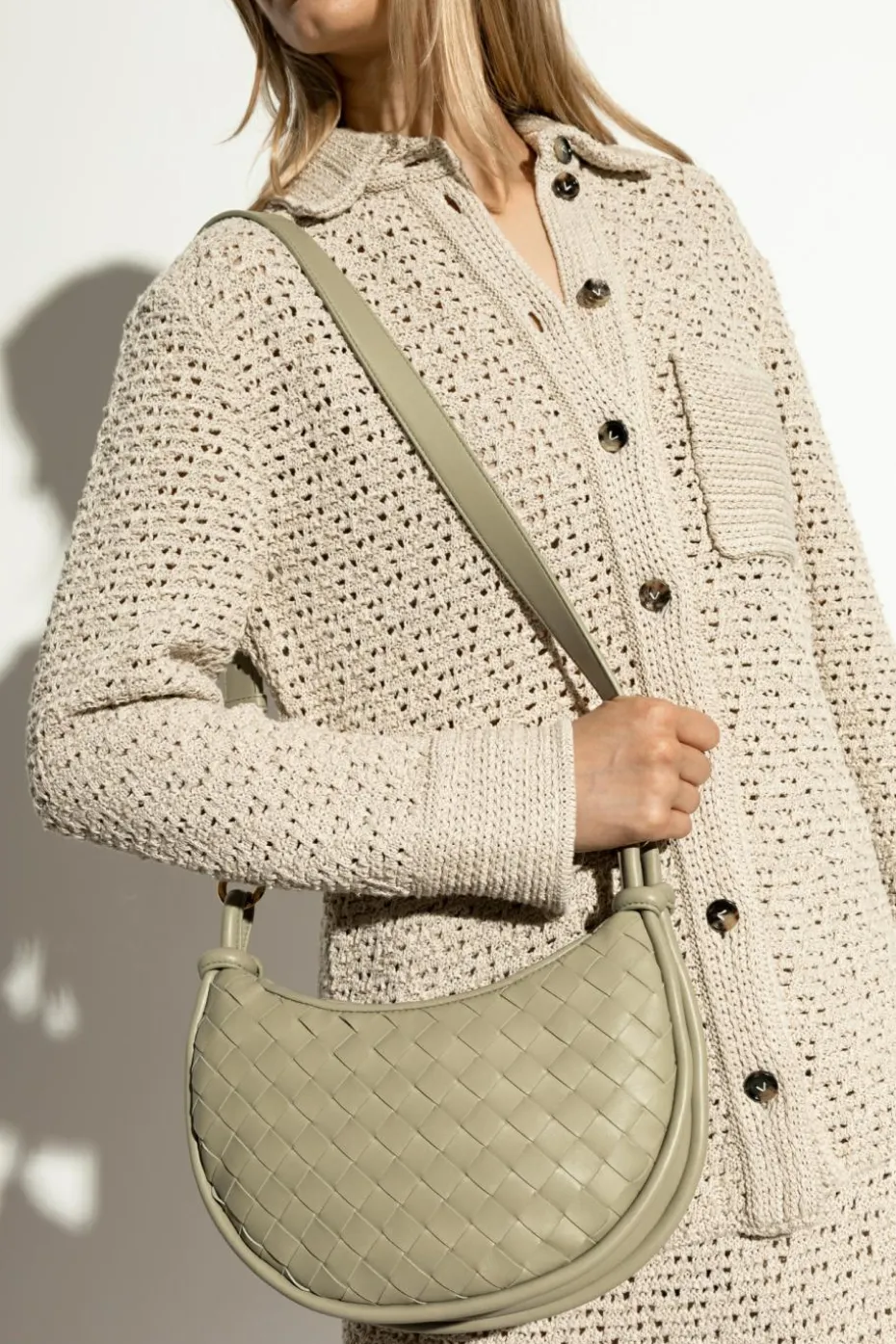 Bottega Veneta ZIELONY Torba na ramię
