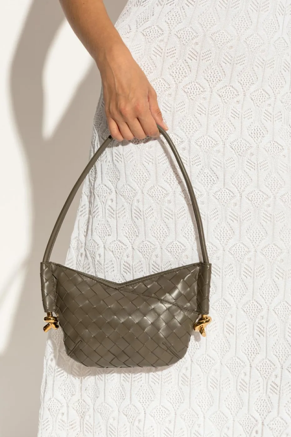 Bottega Veneta ZIELONY Torba na ramię ‘Solstice’