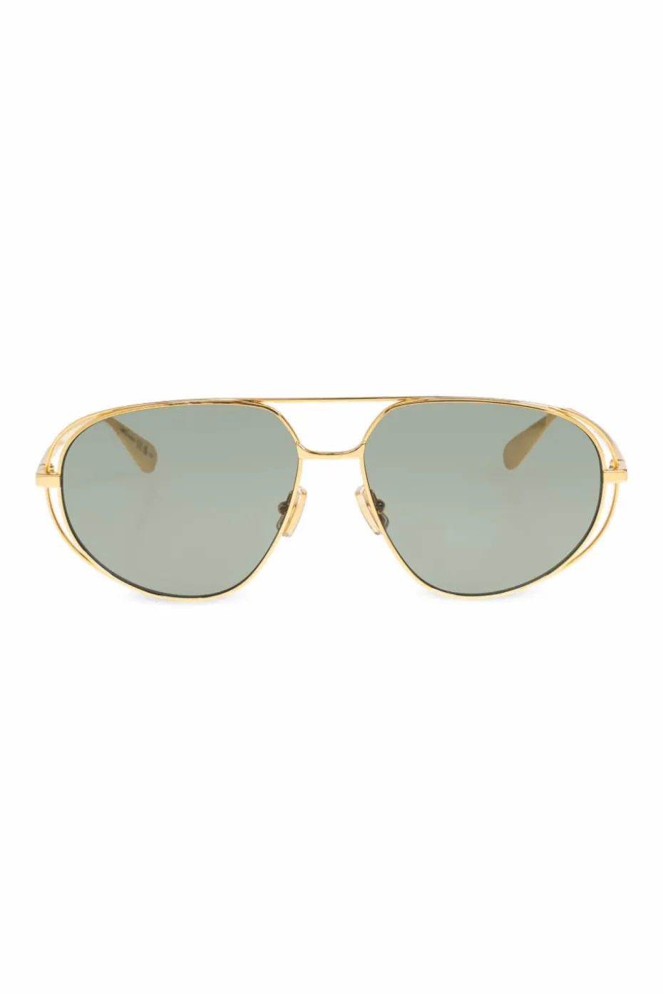Bottega Veneta ZŁOTY Okulary przeciwsłoneczne