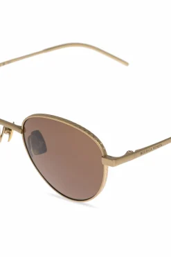 Bottega Veneta ZŁOTY Okulary przeciwsłoneczne