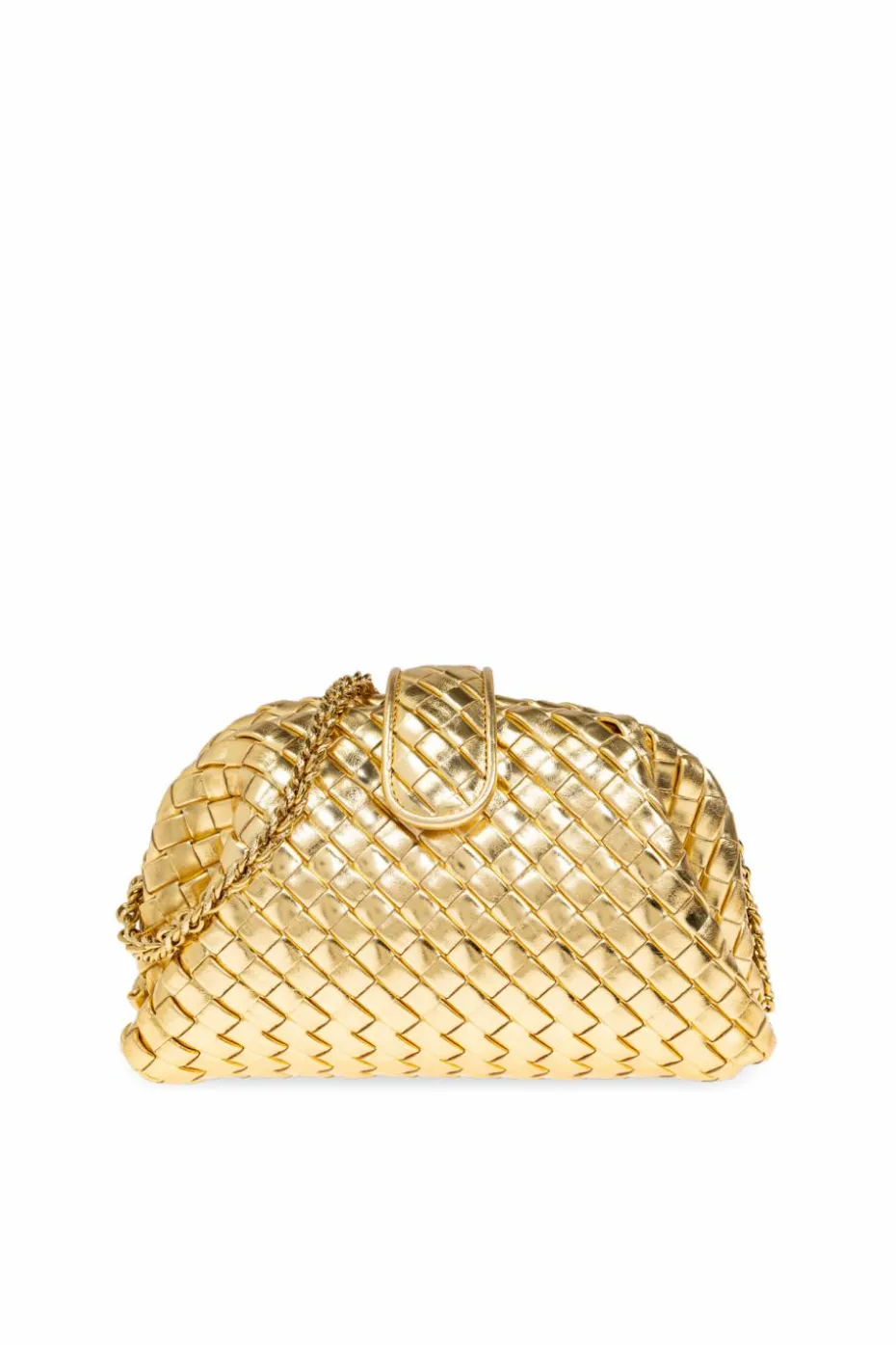 Bottega Veneta ZŁOTY Torba na ramię `Small Lauren`