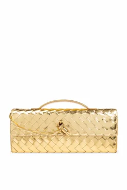 Bottega Veneta ZŁOTY Torba do ręki `Andiamo`