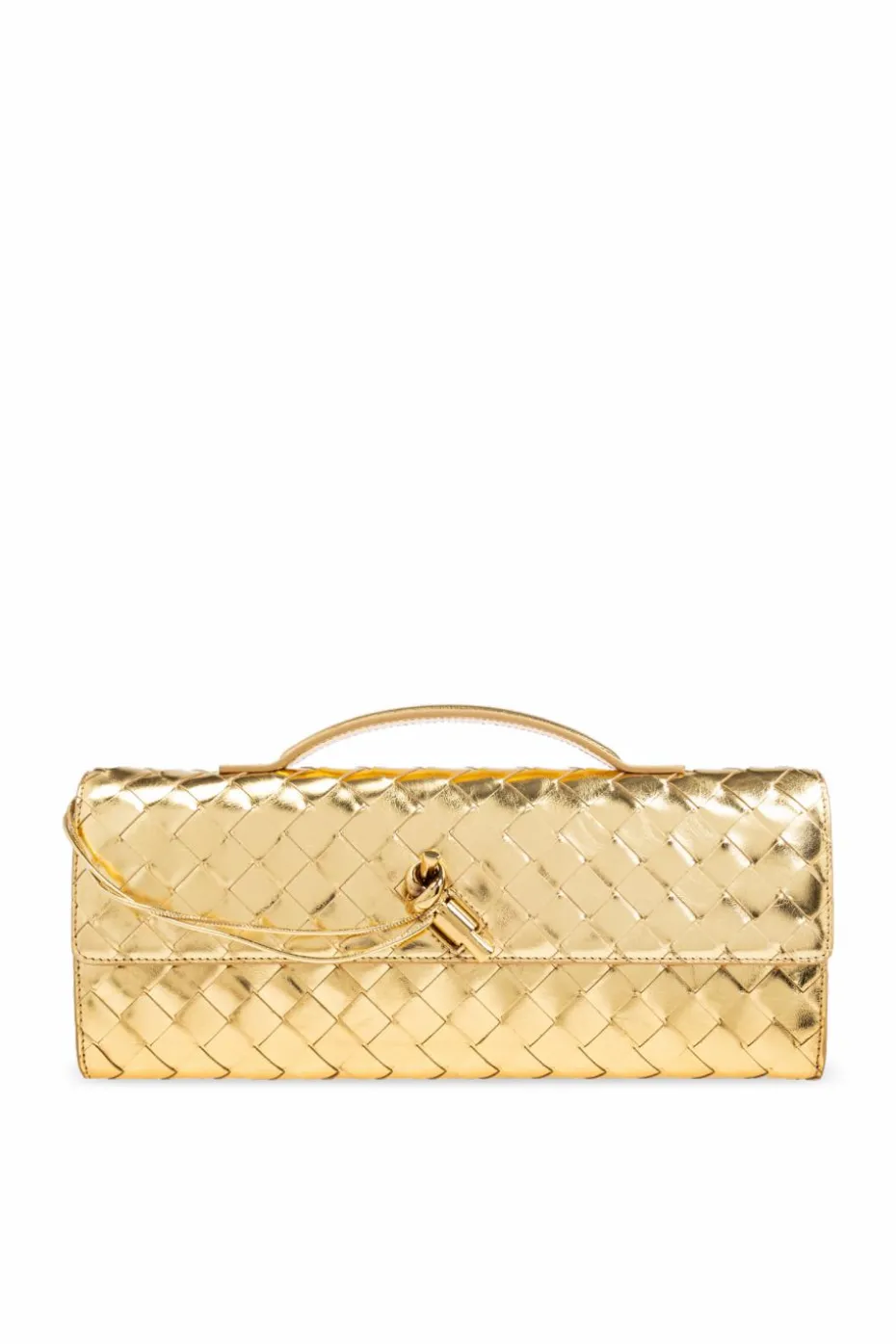 Bottega Veneta ZŁOTY Torba do ręki `Andiamo`
