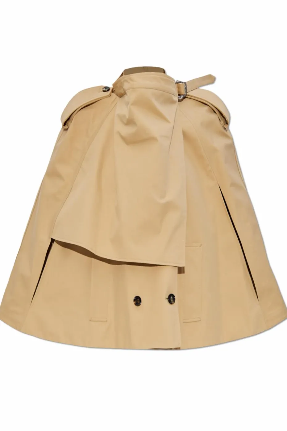 Burberry beżowy Bawełniana peleryna