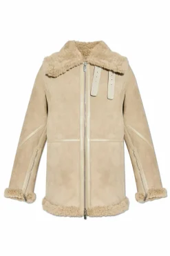 Burberry beżowy Kożuch