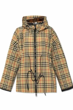 Burberry beżowy Kurtka z kapturem ‘Bacton’