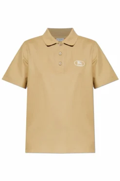 Burberry beżowy Polo z logo