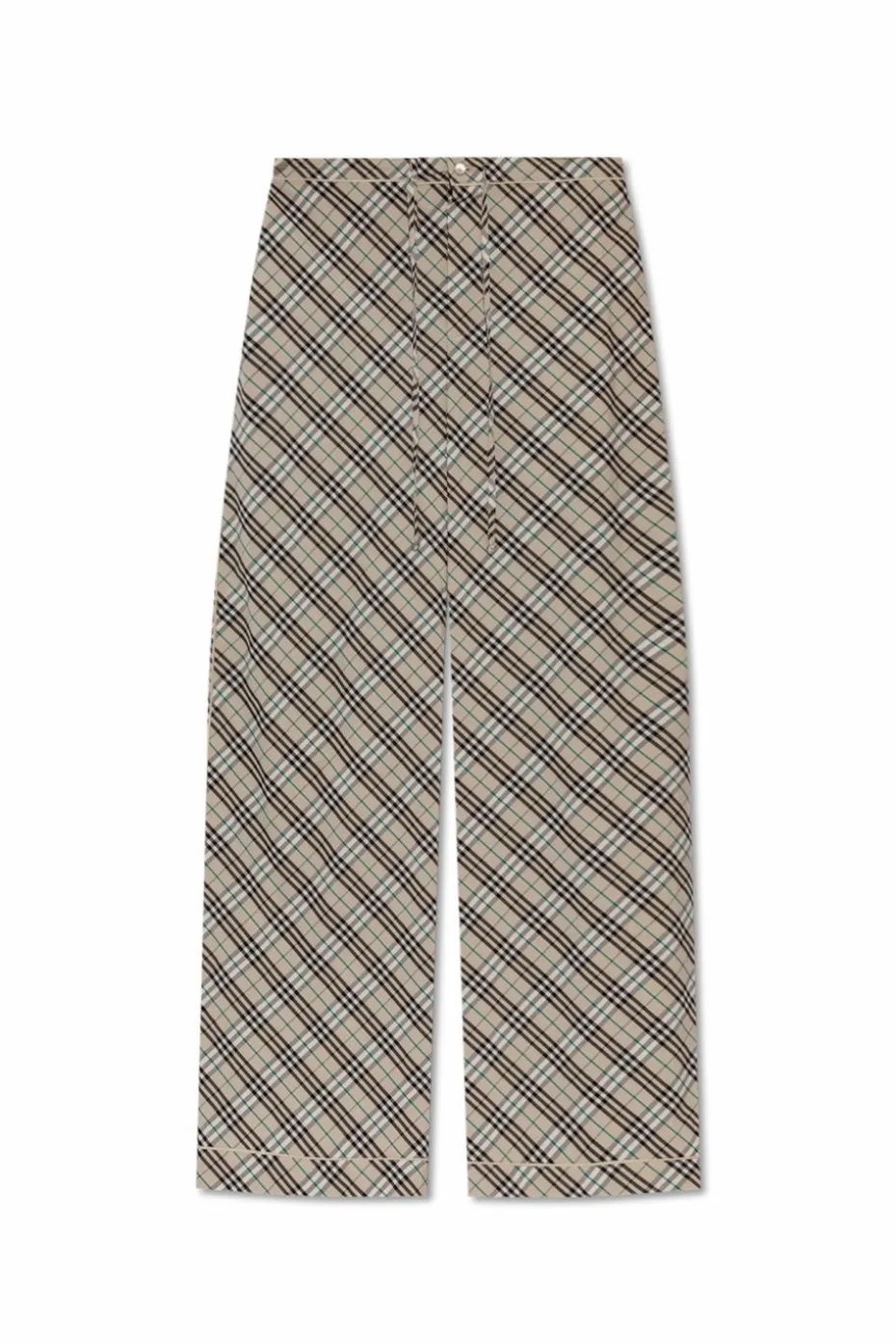 Burberry beżowy Spodnie w kratę