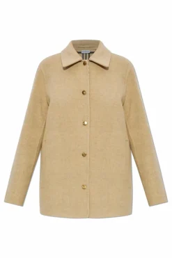 Burberry beżowy Wełniana kurtka `Lancashire`