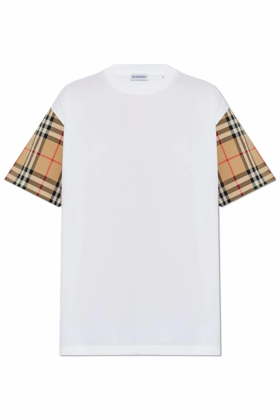 Burberry BIAŁY Bawełniany t-shirt