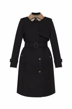 Burberry CZARNY Bawełniany trencz